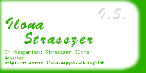 ilona strasszer business card